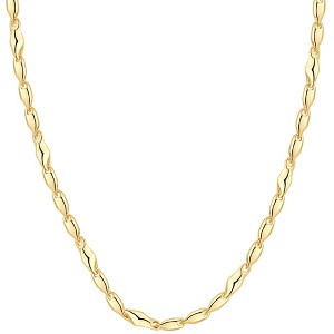 Pompeii3 14k Yellow Gold Women's 24" Chain Necklace 17 Grams 4mm Thick - 1 of 4