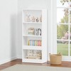 Mshliw 4-Tier Kids Bookshelf and Toy Storage Organizer, Tall Wooden Bookcase for Children’s Bedroom, Nursery, Playroom, or Living Room - 2 of 4