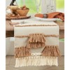 Saro Lifestyle Saro Lifestyle Table Runner With Textured Boho Design, Natural, 16"x72" - 3 of 3