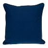 HomeRoots 20" X 20" Blue Geometric Cotton Zippered Pillow - 4 of 4