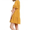 Women's Ruffle Sleeve Tier Dress - umgee - 2 of 4