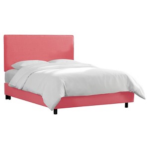 Austin Bed Linen Coral Full - Skyline Furniture , Linen Pink