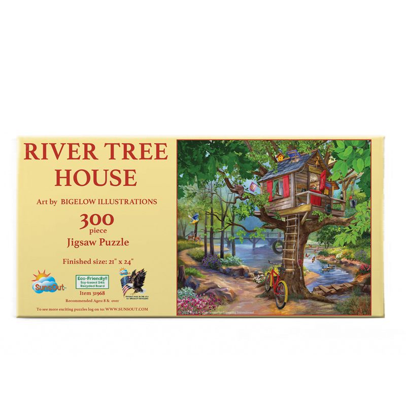 Sunsout River Tree House 300 pc   Jigsaw Puzzle 31968, 3 of 7