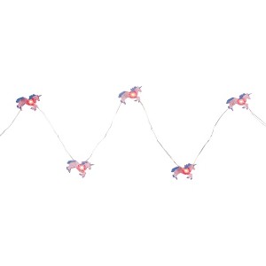 Northlight 10-Count LED Pink Unicorn Fairy Lights - Warm White - 1 of 4