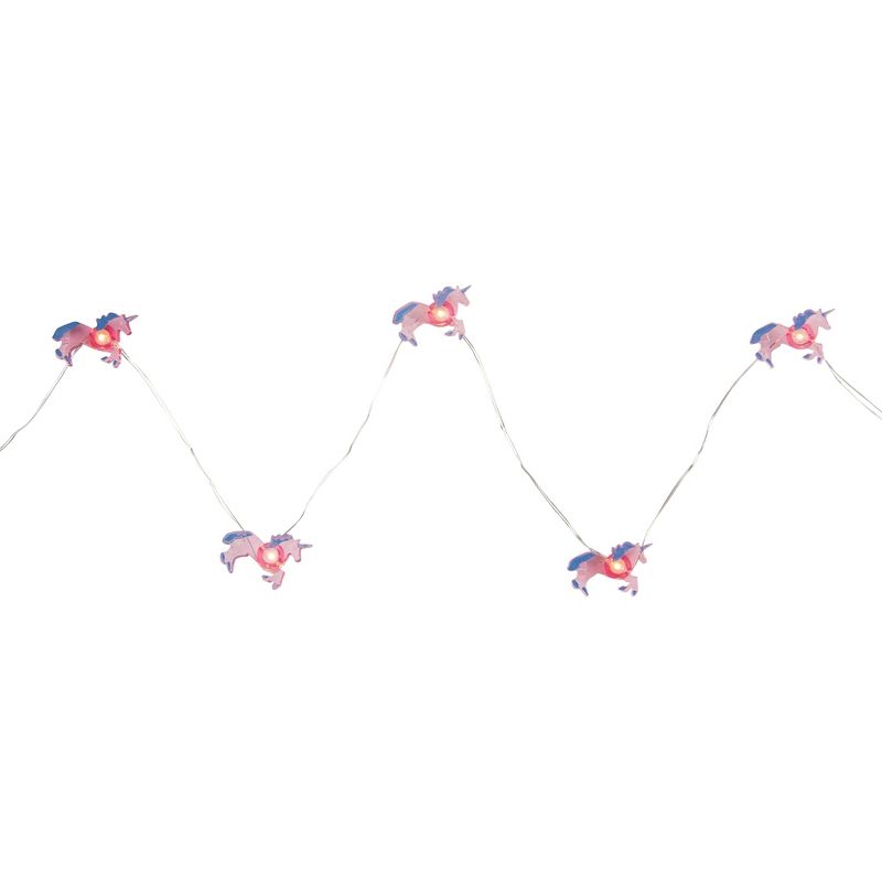 Northlight 10-Count LED Pink Unicorn Fairy Lights - Warm White, 1 of 5