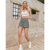 PINSPARK Athletic Works Shorts Women for Tennis Running Yoga 2.5" Wide Leg Active Shorts Biker Short with Pockets - 4 of 4