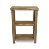 HomeRoots 29" Brown Solid And Manufactured Wood End Table With Two Shelves - 4 of 4