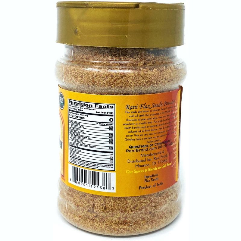 Flax Seeds Powder (Alsi, Linum usitatissimum) - 2.6oz (75g) - Rani Brand Authentic Indian Products, 2 of 6