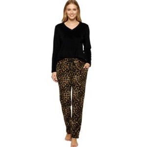 ADR Women's PJ Set, Fleece Pajama Pants & Top, Cozy PJs for, Lady Pajamas - 1 of 4