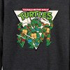 Women's - Teenage Mutant Ninja Turtles - Triangle Lightweight French Terry Wide Neck Long Sleeve Shirt - 2 of 4