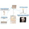 5 Star Super Deals 5 Christmas Window Light Decoration 3D LED Acrylic Hanging Decor w/ Icicle Strings - Santa, Snowflake, Snowman,Tree & Jingle Bells - 3 of 4