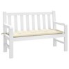 vidaXL Garden Bench Cushion Cream White Oxford fabric (100% polyester) - 3 of 4