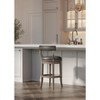 Maven Lane Alexander Swivel Vegan Leather Bar Height Bar Stool - 2 of 4
