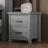 FONTOI Country Style Nightstand with 3 Drawers, Side Table with Storage Cabinet for Bedroom, Gray, 15.7"*21.3"*19.1" - 2 of 4