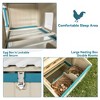 Outdoor Chicken Coop with Waterproof PVC Roof and Removable Bottom, Easy Cleaning,Large Space Chicken Coop Suitable - 3 of 4