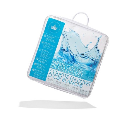 King Size White Cotton Goose Down Comforter