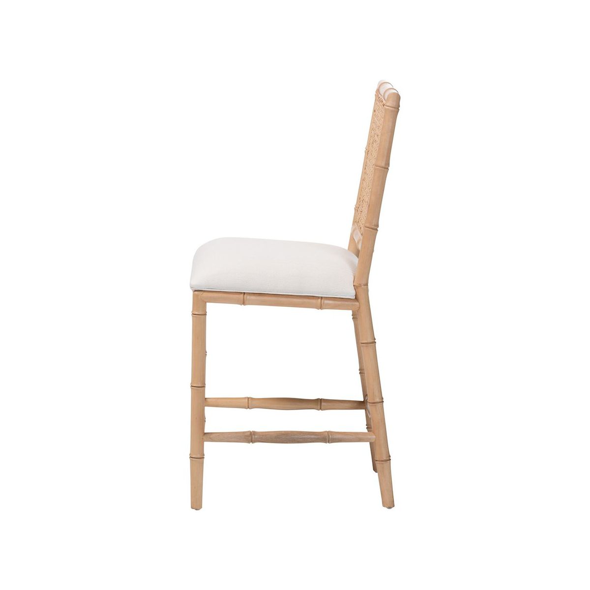bali & pari,Sandy Wood & Rattan Counter Stool - thumbnail 3