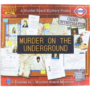 University Games Murder Mystery Party Case File Murder Board Puzzle | Murder on the Underground