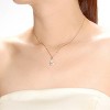 Guili Cubic Zirconia Pear-Shaped Pendant Necklace in Gold or Rose Gold—Elegant and Sparkling, Perfect for Everyday or Special Occasions. - 3 of 3