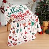 Lomsoe Christmas Print Throw Blanket, Winter Holiday Bed Blanket Super Soft Flannel Blanket Cozy Fuzzy Plush Throw Blanket for Couc - 2 of 4