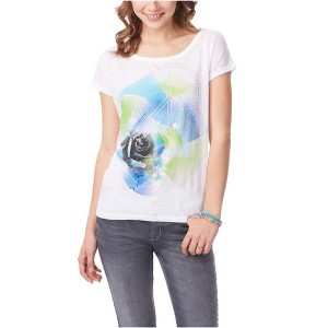 Aeropostale Womens Peace Rose Graphic T-Shirt - 1 of 1