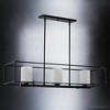 Urban Ambiance Luxury Minimalist Chandelier,  8.75"H x 40"W,  Midnight Black Finish, UHP3131 - 3 of 4