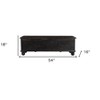 HomeRoots 54" Black Solid Wood Distressed Lift Top Solid Coffee Table - 3 of 4