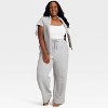 Women's Quilted Wide Leg Lounge Pants - Auden™ - 3 of 3