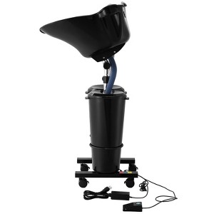 VEVOR Portable Shampoo Bowl, Shampoo Sink for Washing Hair with Electric Pump, Includes 2 Buckets 2 Showerheads, Drain Hose, Black - 1 of 4