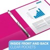 Davis Group 6pk 5/8" Premium Economy Round Ring Binder Pink: 5x8, Polypropylene, 100 Sheet Capacity, 2 Pockets - 4 of 4