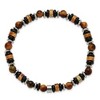 Chisel Stainless Steel 6.50mm Tiger's Eye, Picture Jasper and Black Onyx Beaded 7.5" Stretch Bracelet - 2 of 4