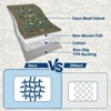 Modern Washable Area Rug, Soft Floral Floor Cover with Non Slip Backing, Low Pile Stain Resistant Foldable Carpet for Living Room - 4 of 4