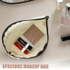 Unique Bargains Women's Birthday Makeup Bag Beige 1 Pc - 3 of 4