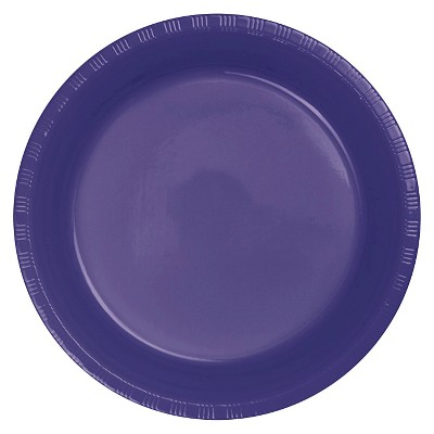 Purple 9" Plastic Plates - 20ct