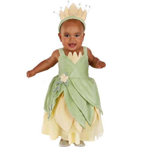 Halloweencostumes 12 18mo Girl Disney Princess And The Frog Tiana Infant Costume Disney Costumes Yellow green Target