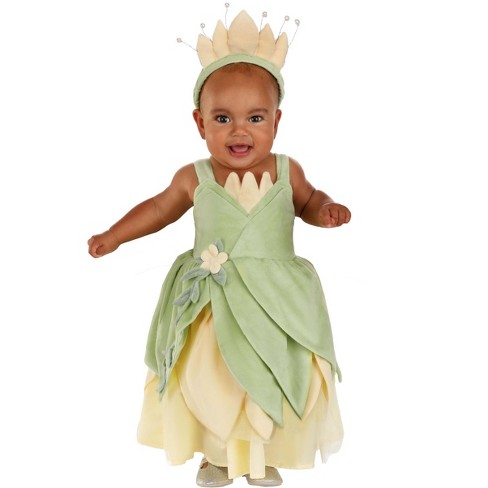 Halloweencostumes 12 18mo Girl Disney Princess And The Frog Tiana Infant Costume Disney Costumes Yellow green Target