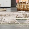 Modern Area Rugs Non Slip Abstract Indoor Carpet Washable Contemporary Accent Rugs Foldable Low Pile Distressed Floor Mat for Kitchen Bedroom Office - 3 of 4