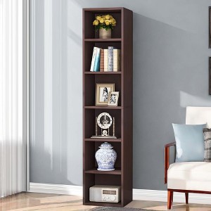 Kumasinova Modern 6-Tier Cube Bookshelf with Storage,Display Shelves Bookcases,Tall Bookshelf for Living Room,Bedroom,Office,Kitchen,Bathroom - 1 of 4