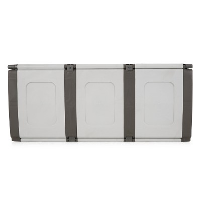 Homeplast Gray and Anthracite Lockable Plastic Deck Box