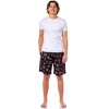 The Lord Of The Rings Pajamas Men's Tree Of Gondor Crown Rune PJ Shorts Black - 2 of 4