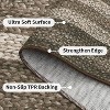 Bordered Braided Print Rug – Modern Washable Stain Resistant Non-Slip Indoor Carpet for Living Room, Bedroom, Nursery – Colorful - 4 of 4