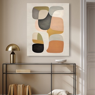 Soft Spot Boho Neutral Abstract Canvas Wall Art, 30" x 36"