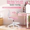Hoffree Ergonomic Kids Desk Chair Study Chair with Flip-Up Arms, Footrest & Locking Wheels - 3 of 4