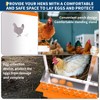Chicken Nesting Boxes, 6 Hole Roll Away Nest Box for Chicken and Poultry to Collect Eggs, Egg Laying Boxes for Chicken Coop - 3 of 4