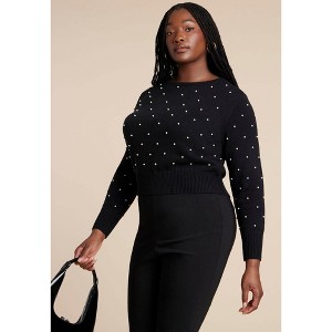 ELOQUII Pearl Sweater - 1 of 4