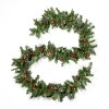 Christopher Knight Home Atticus 9’X10’’ Glitter Bristle Mixed Garland with Warm WhiteLights (Set of 2) - 3 of 4