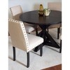 Dexmalle Cross-Buck Dining and 4Stylish Chairs Sets - 3 of 4