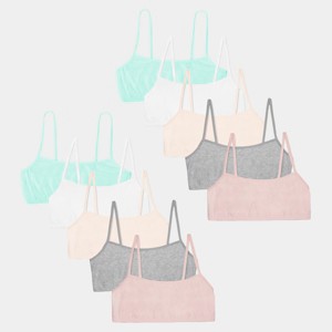 Fruit of the Loom Girls 10PK Cotton Bralette - 1 of 4