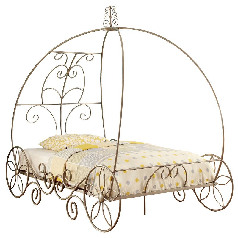 Twin Heaton Princess Carriage Canopy Kids' Bed - miBasics, 1 of 7