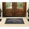 A1HC 100% Rubber Front Door Mat 30”x 48”, Non-Slip Welcome Doormat, Shedding Tree Design - 2 of 4